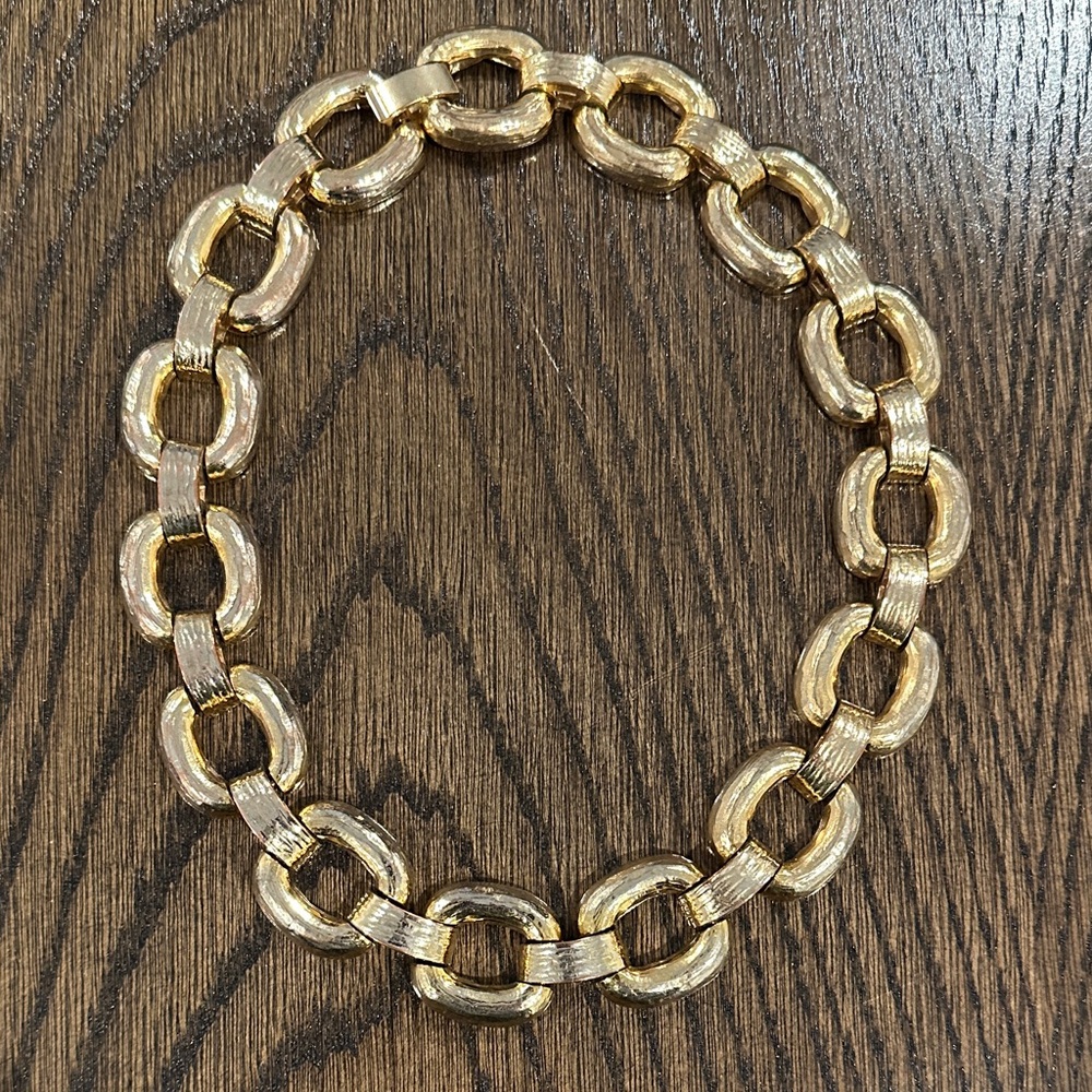 J. Crew Elegant Gold Link Necklace